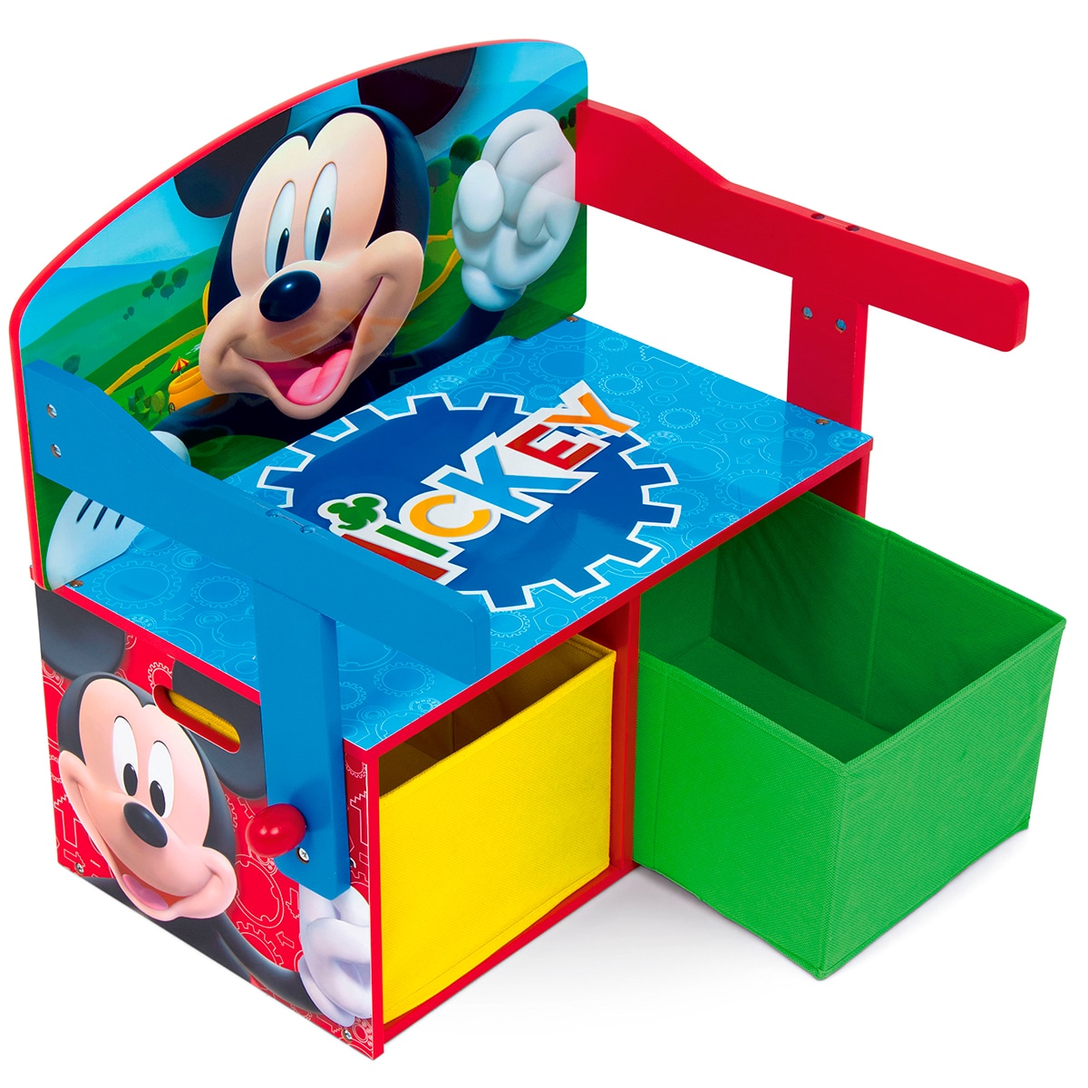 Pupitre-banco-toybox 3en1 madera mickey Multicolor-7
