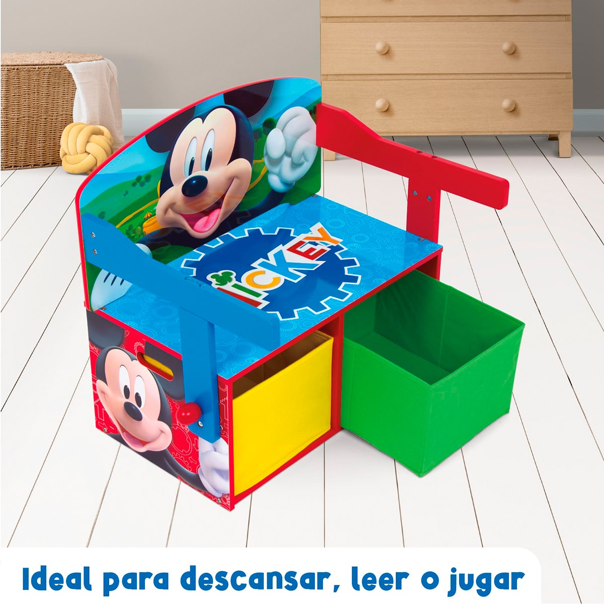 Pupitre-banco-toybox 3en1 madera mickey Multicolor-10
