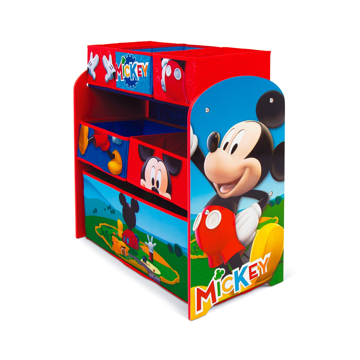 Organizador madera 6 cubetas mickey Multicolor-3