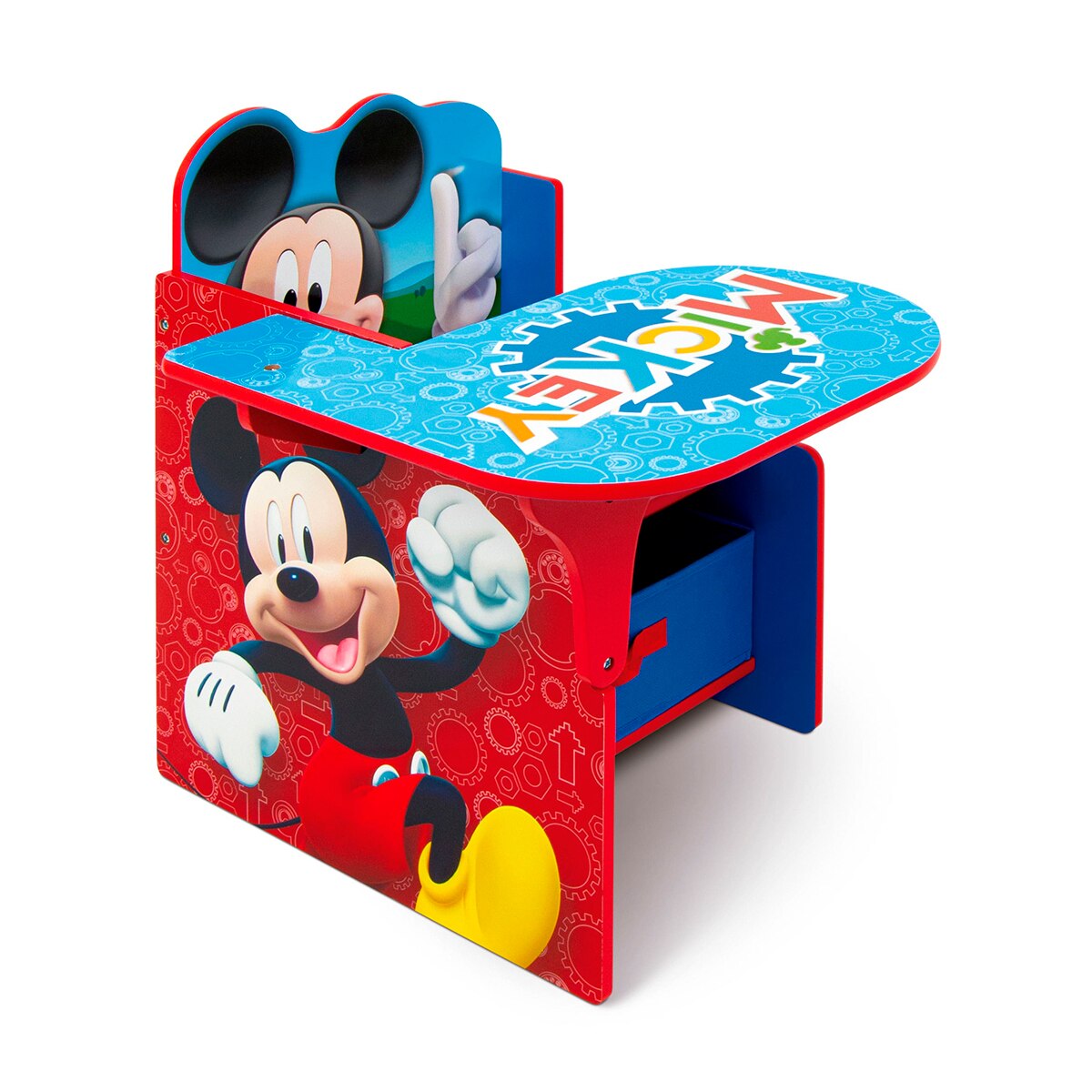 Silla pupitre c/contenedor madera mickey Multicolor-2