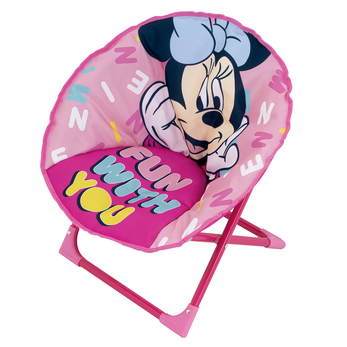 Silla moon chair minnie mouse Rosa-2