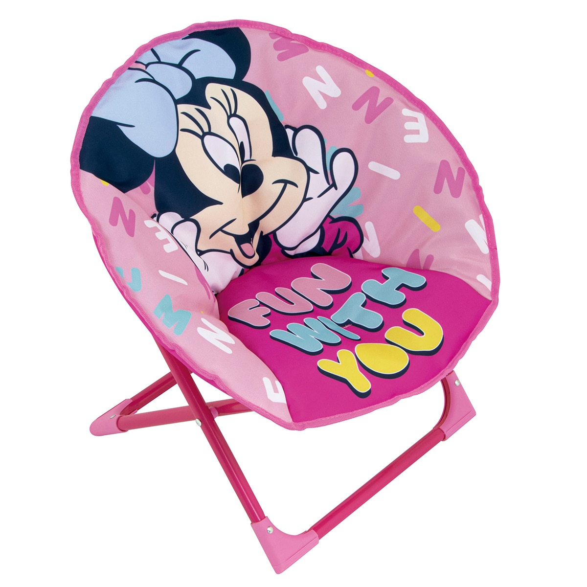 Silla moon chair minnie mouse Rosa-3