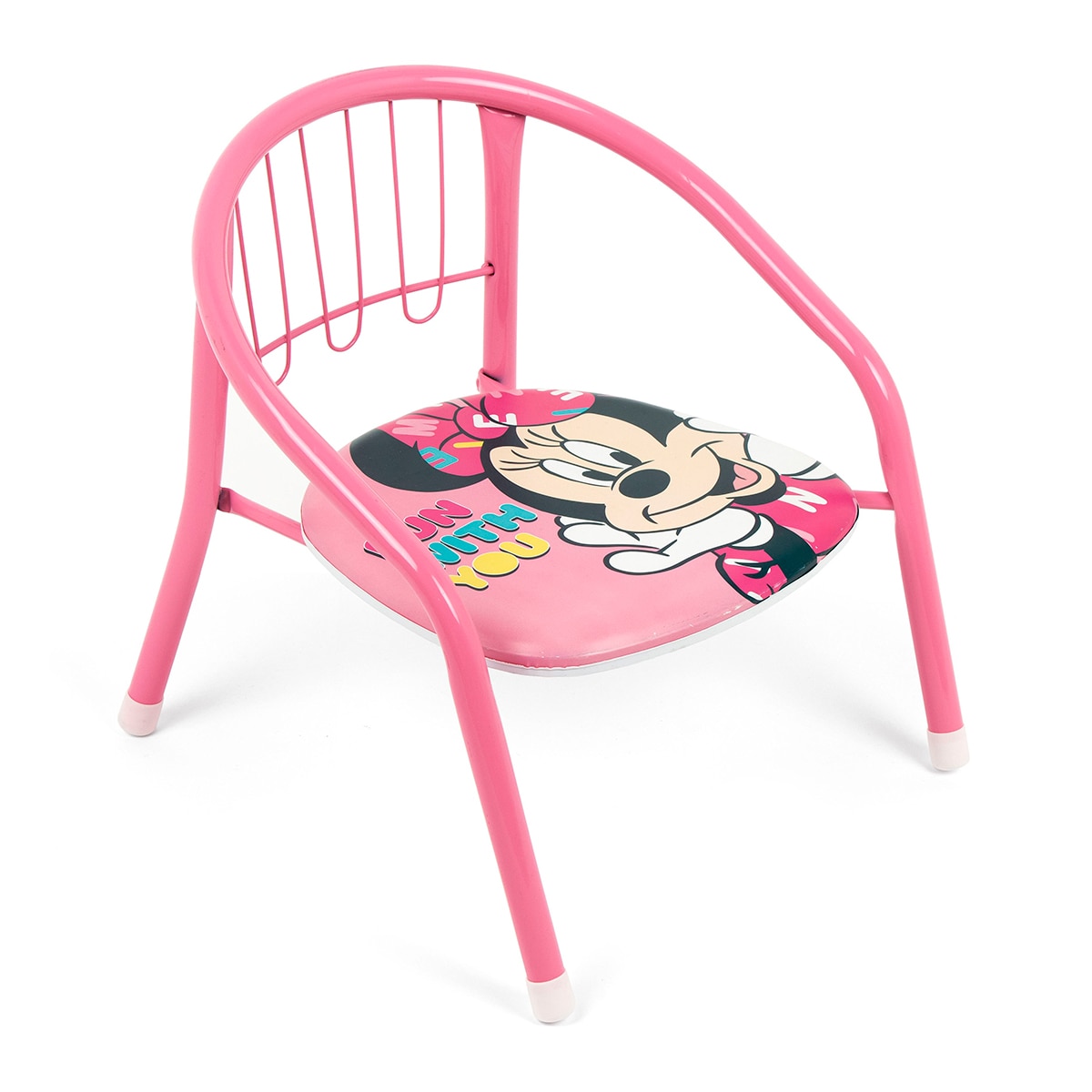 Silla metal minnie mouse Rosa-2