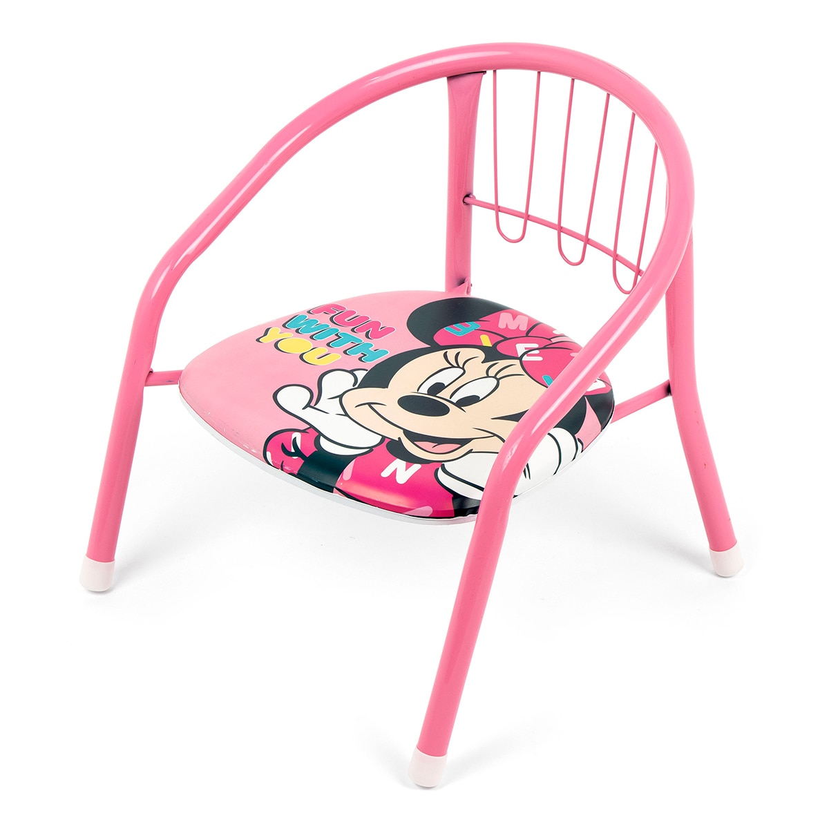 Silla metal minnie mouse Rosa-3