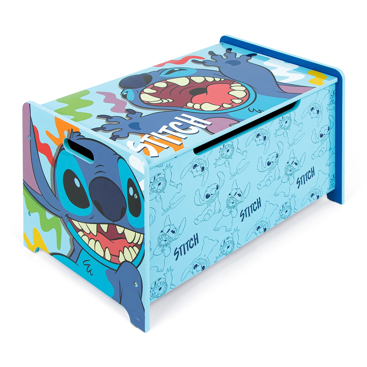 Juguetero madera stitch Azul-2