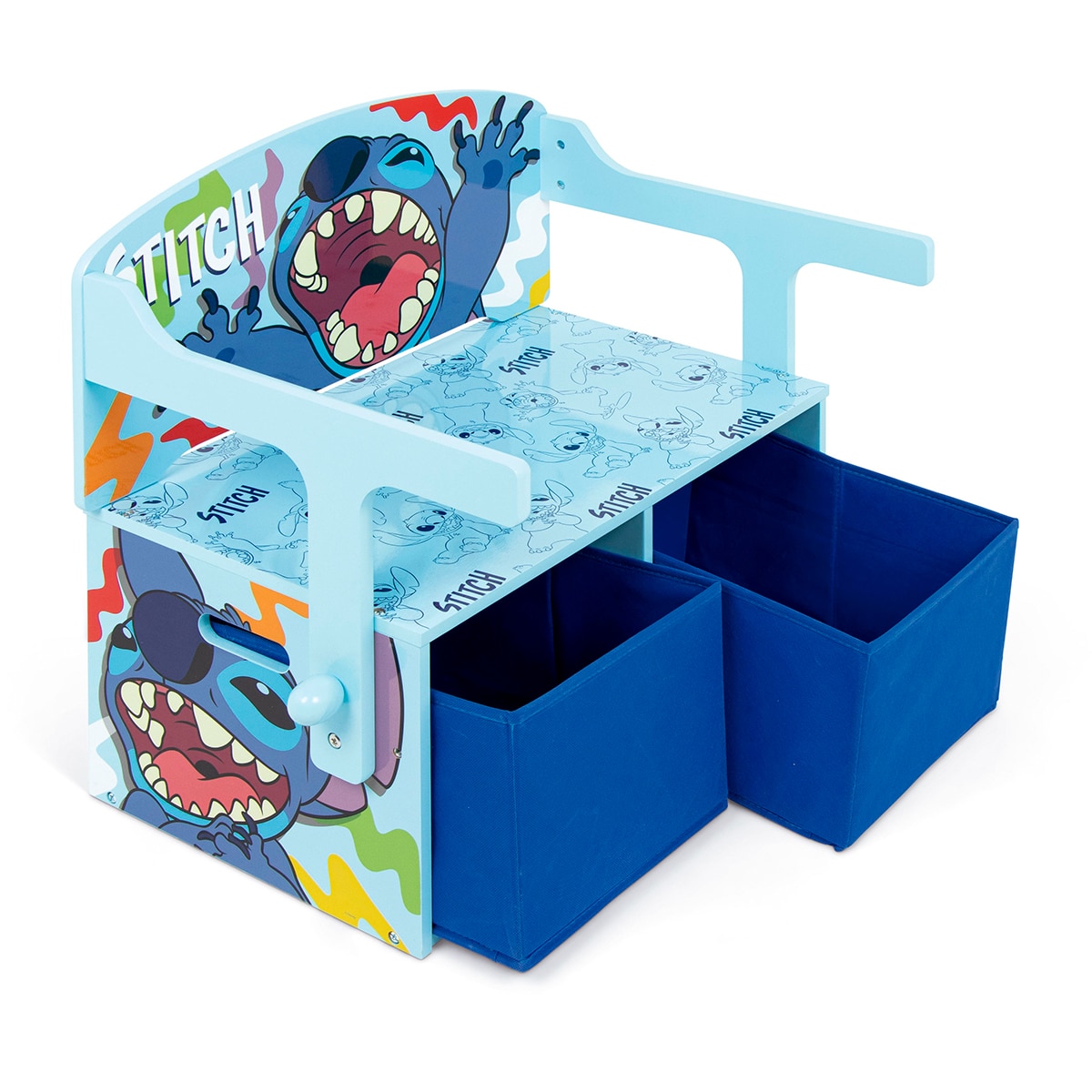 Pupitre-banco-toybox 3en1 madera stitch Azul-5