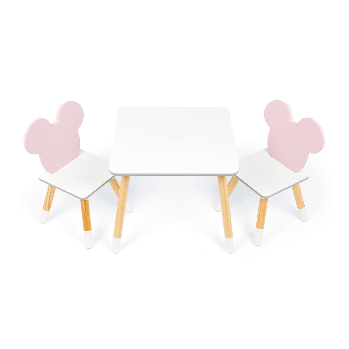 Imagen 0 de Set mesa + 2 sillas madera minnie iconic