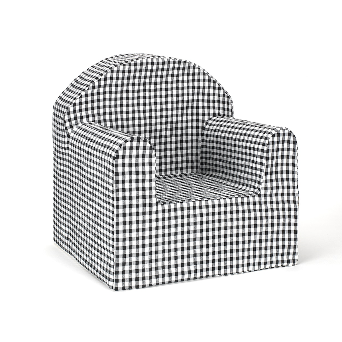 Imagen 0 de Sillón Bebe Cuadro vichy Negro / Blanco