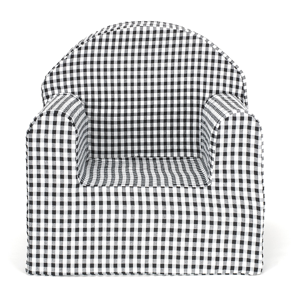 Sillón Bebe Cuadro vichy Negro / Blanco Negro-2