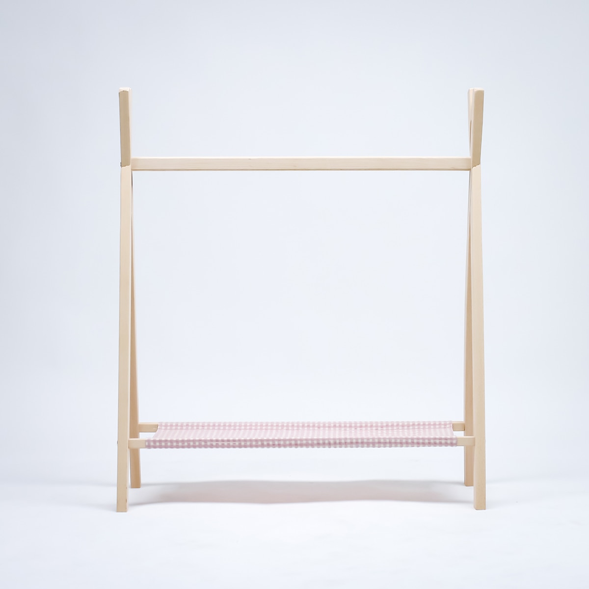 Perchero Plastimyr de madera The Good Wood Vichy rosa Madera / Rosa-5