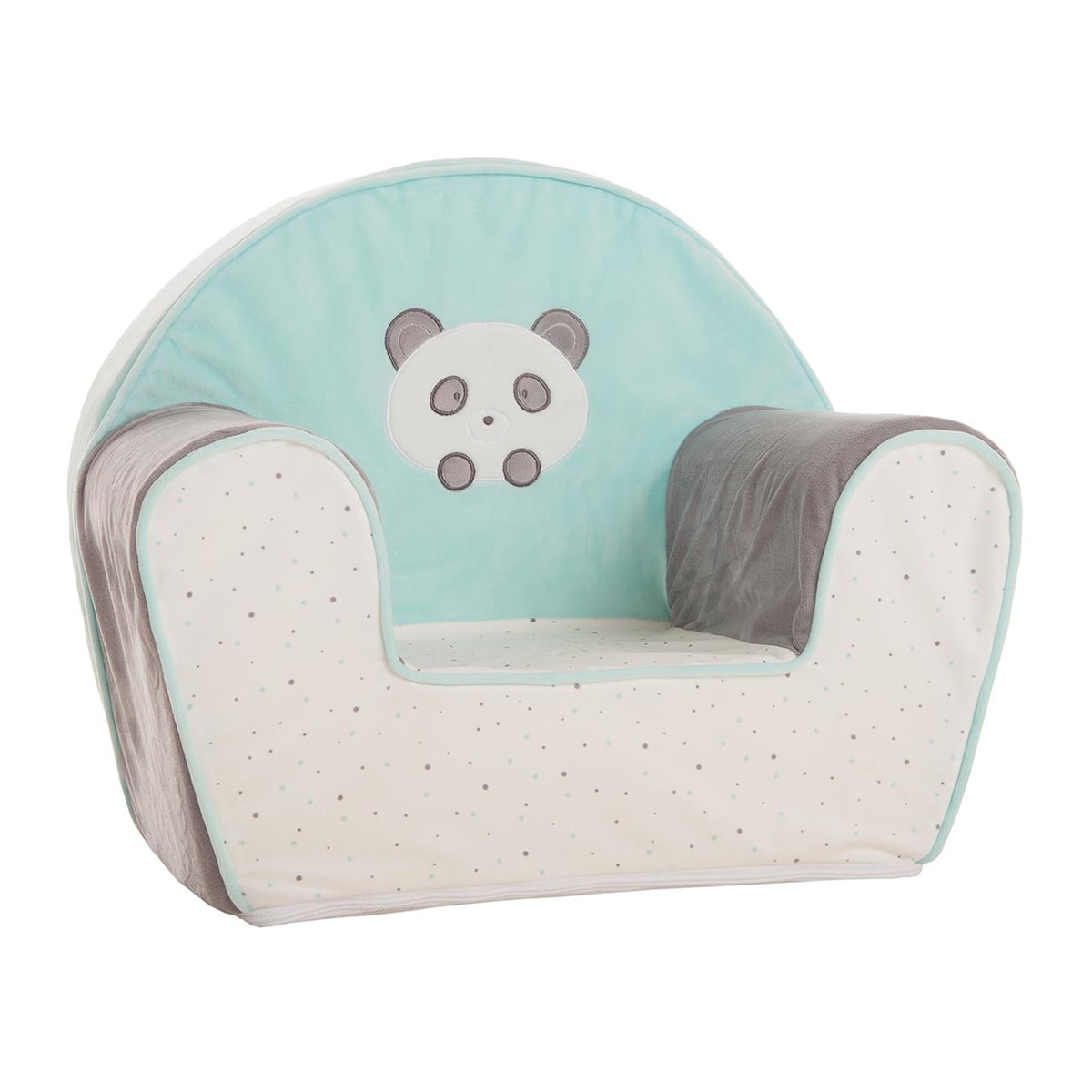 Sillón Little Kids Oso Panda agua marina Azul-1