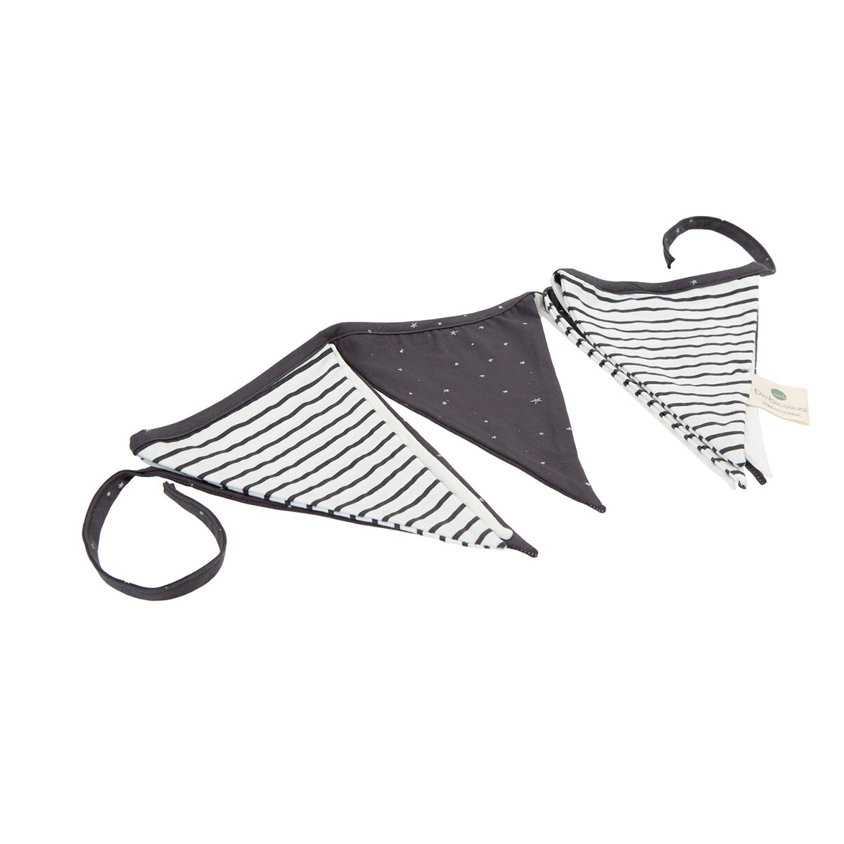 Guirnalda 220 cm bimbicasual guau 96% algodón orgánico 4% elastano Gris-2