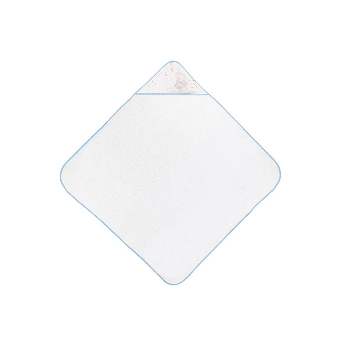 Capa de Baño Interbaby Elefante blanco/azul Blanco / Azul-1