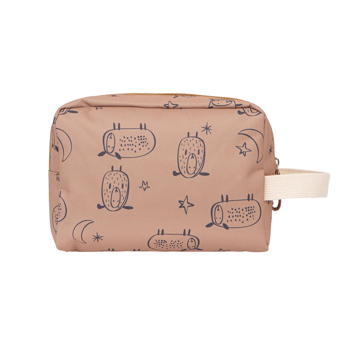 Neceser 20x34x8 bimbicasual farm 100% poliéster Marrón-2