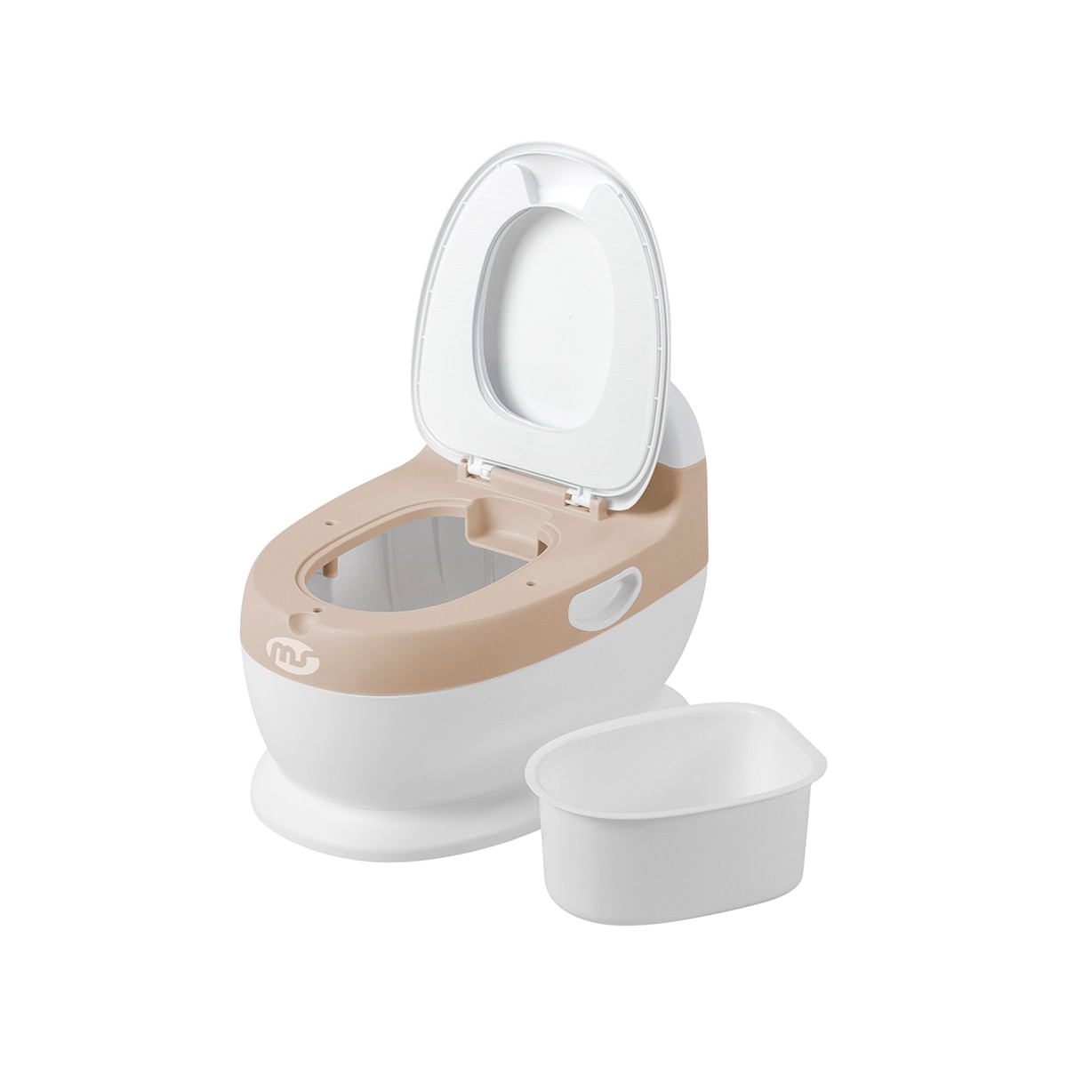 Orinal Baby Potty, 2-3 años, Con Sonido y asiento acolchado Beige-3