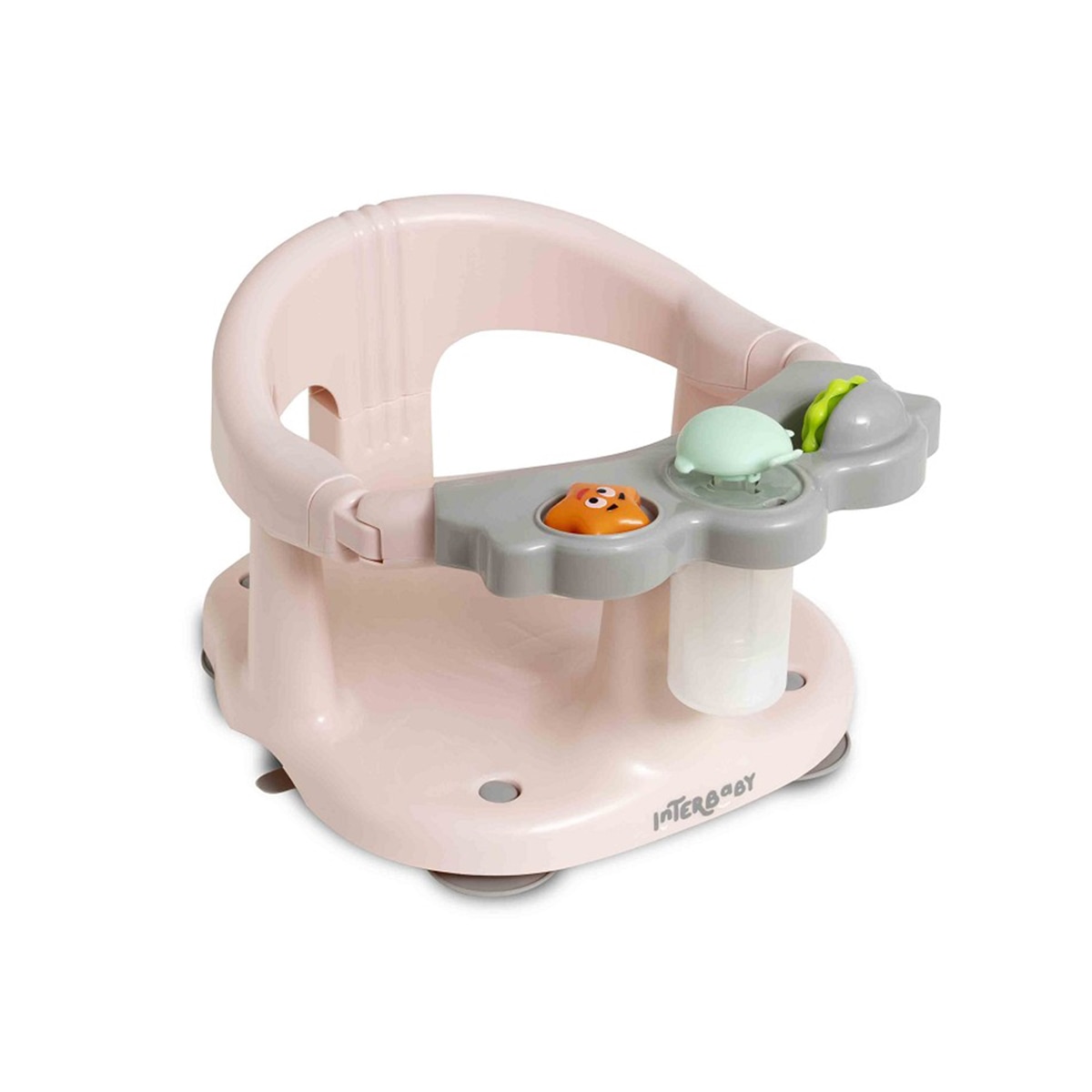 Asiento de baño con ventosas Rosa Interbaby Rosa-1