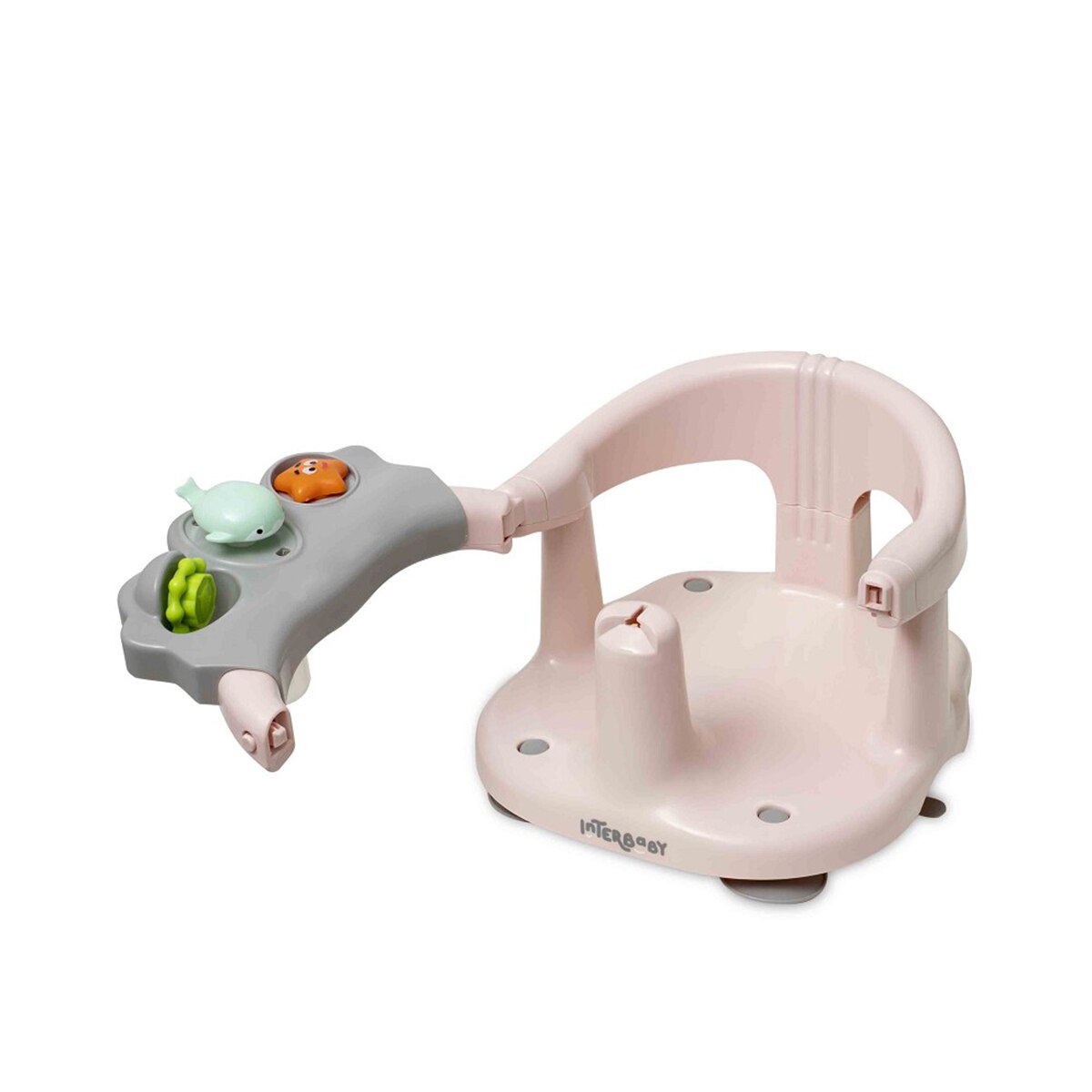 Asiento de baño con ventosas Rosa Interbaby Rosa-3