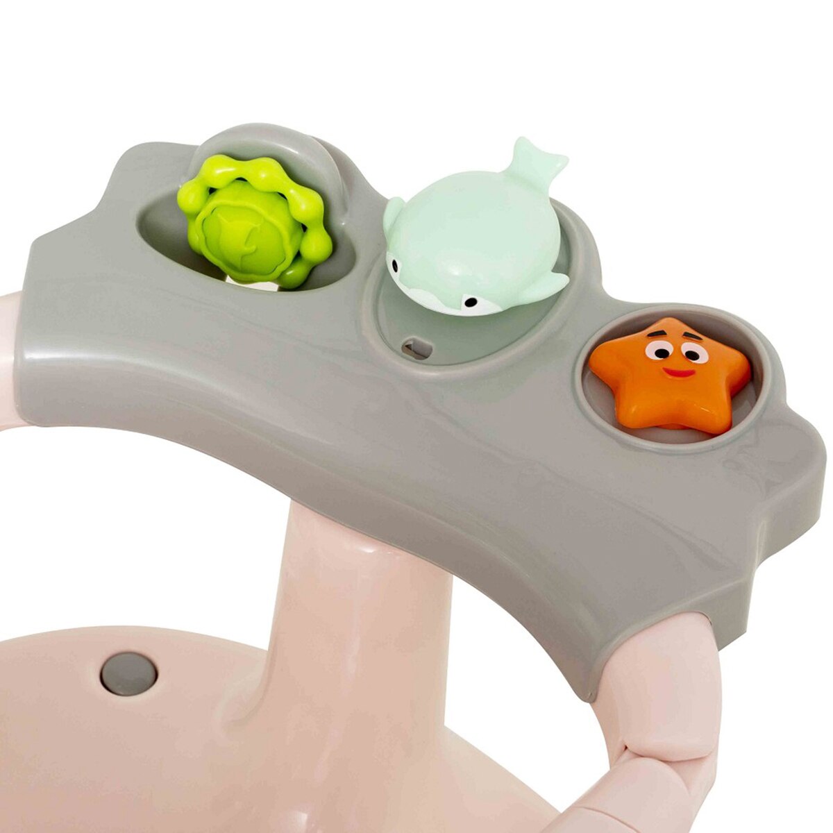 Asiento de baño con ventosas Rosa Interbaby Rosa-4