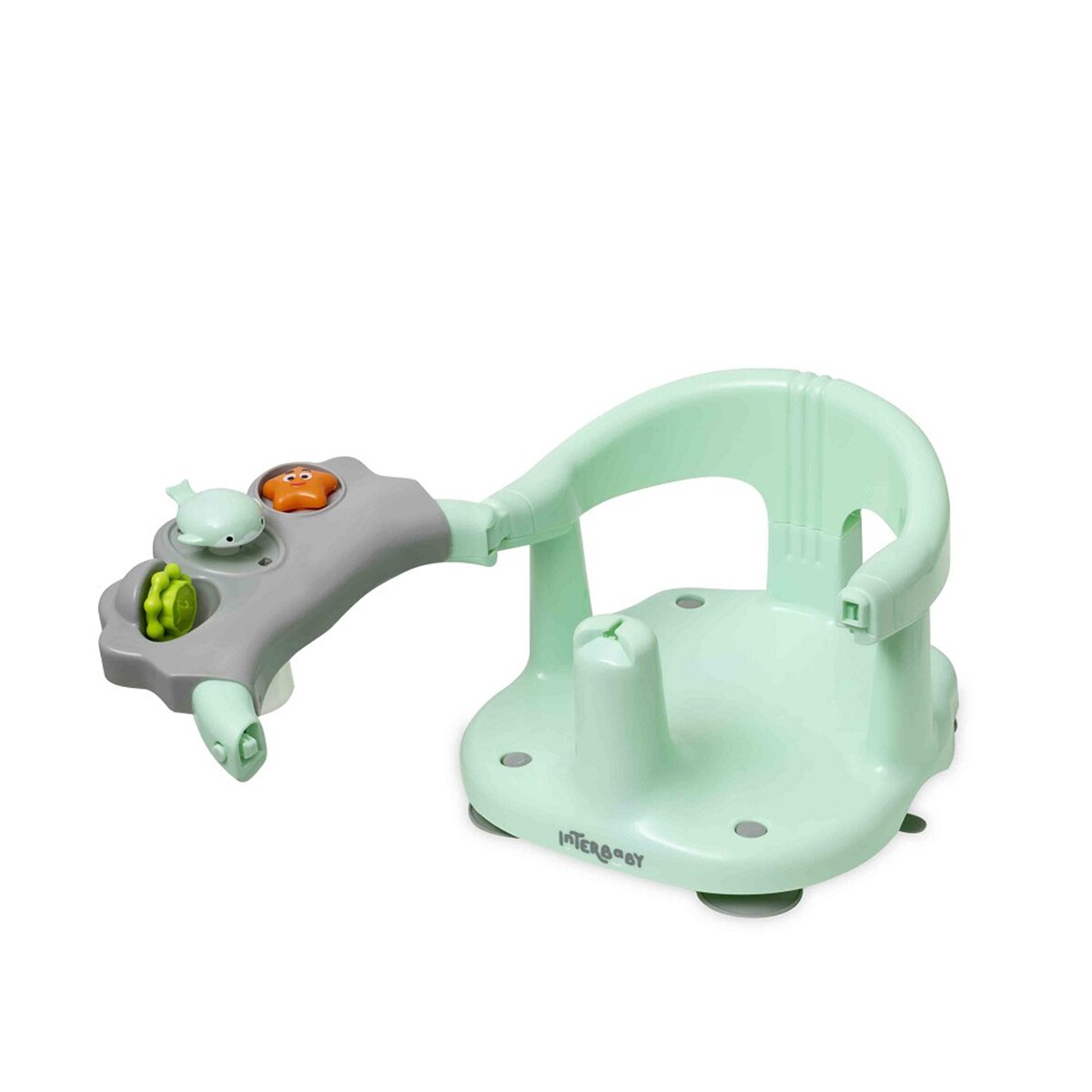 Asiento de baño con ventosas Verde Interbaby Verde-3