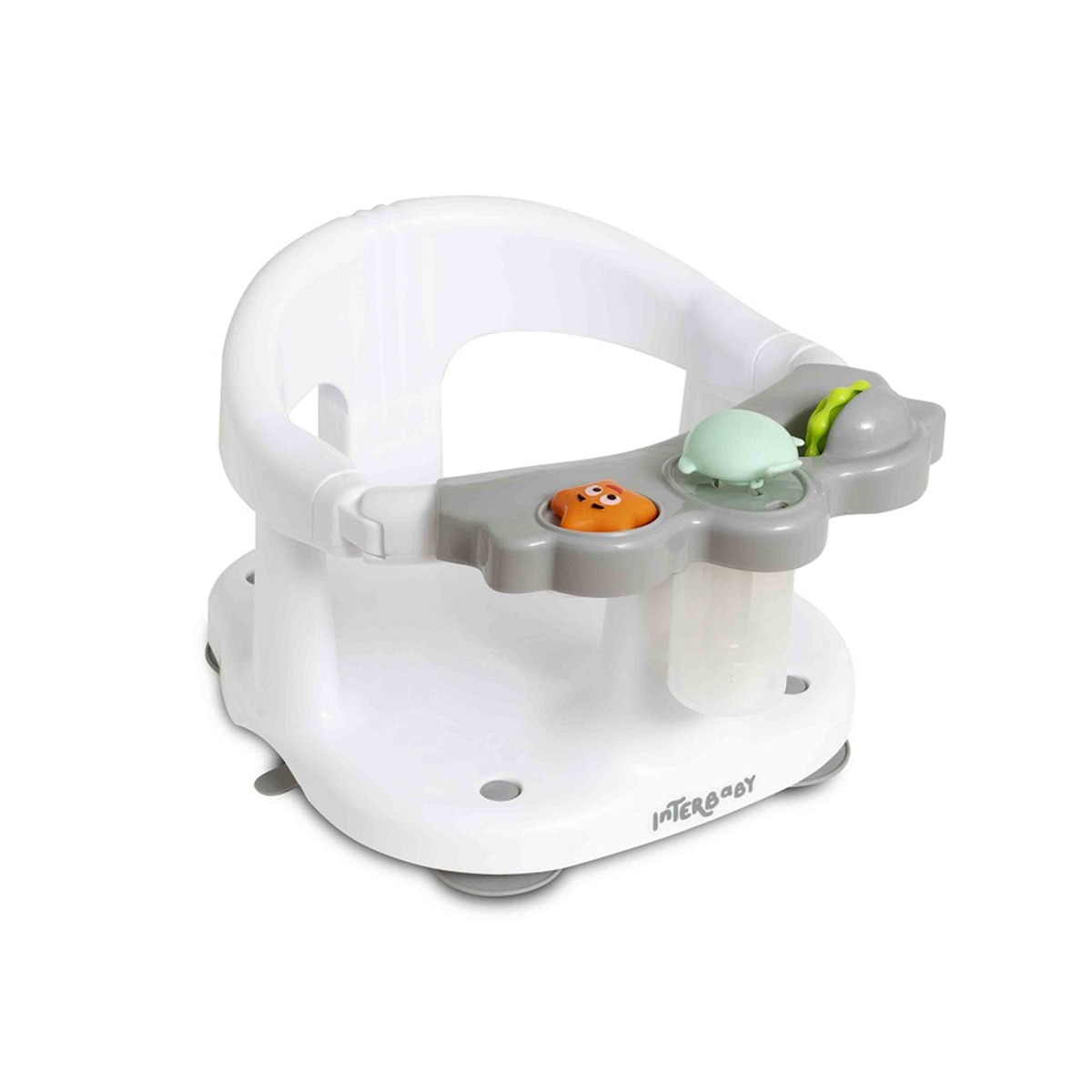 Asiento de baño con ventosas Gris Interbaby Gris-1
