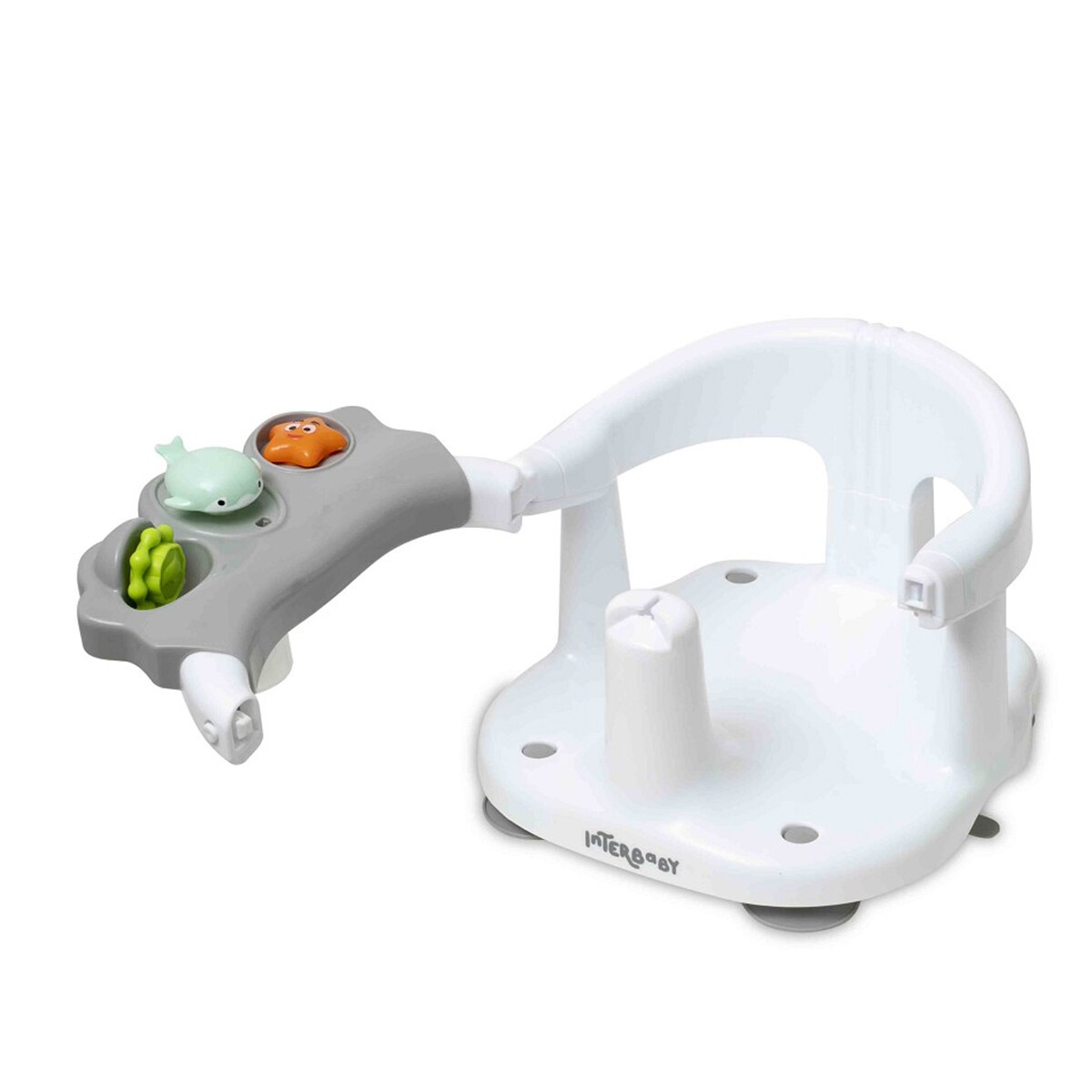 Asiento de baño con ventosas Gris Interbaby Gris-3