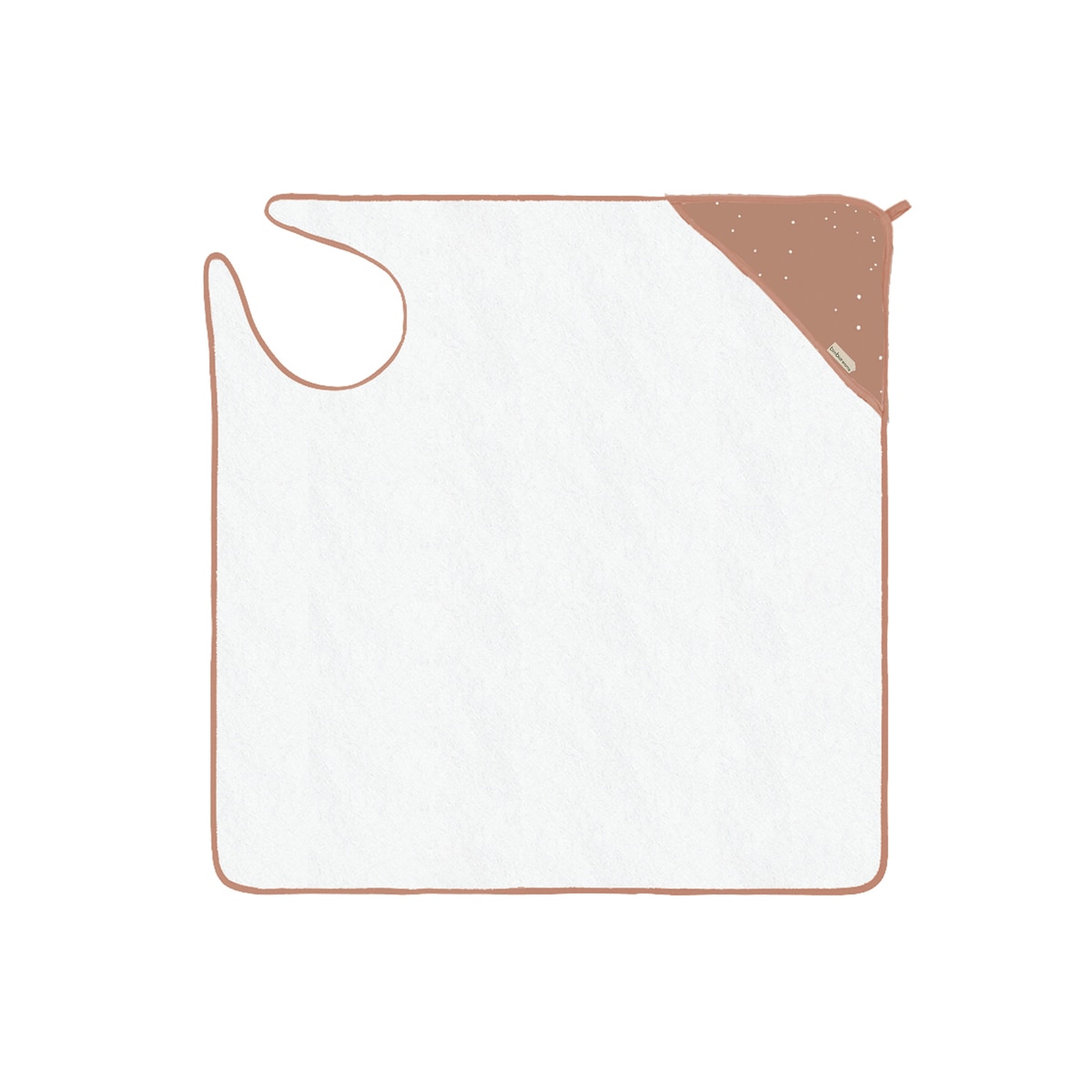 Capa de baño bebé manos libre Dots chic Blanco-1