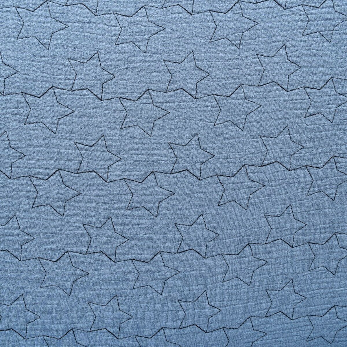 Capa de baño bambú estrellas Azul-4