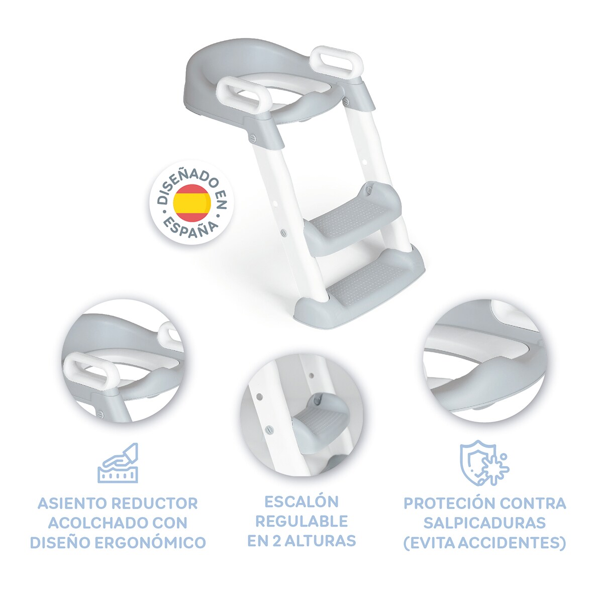 Esaclera aprendizaje wc Gris-7