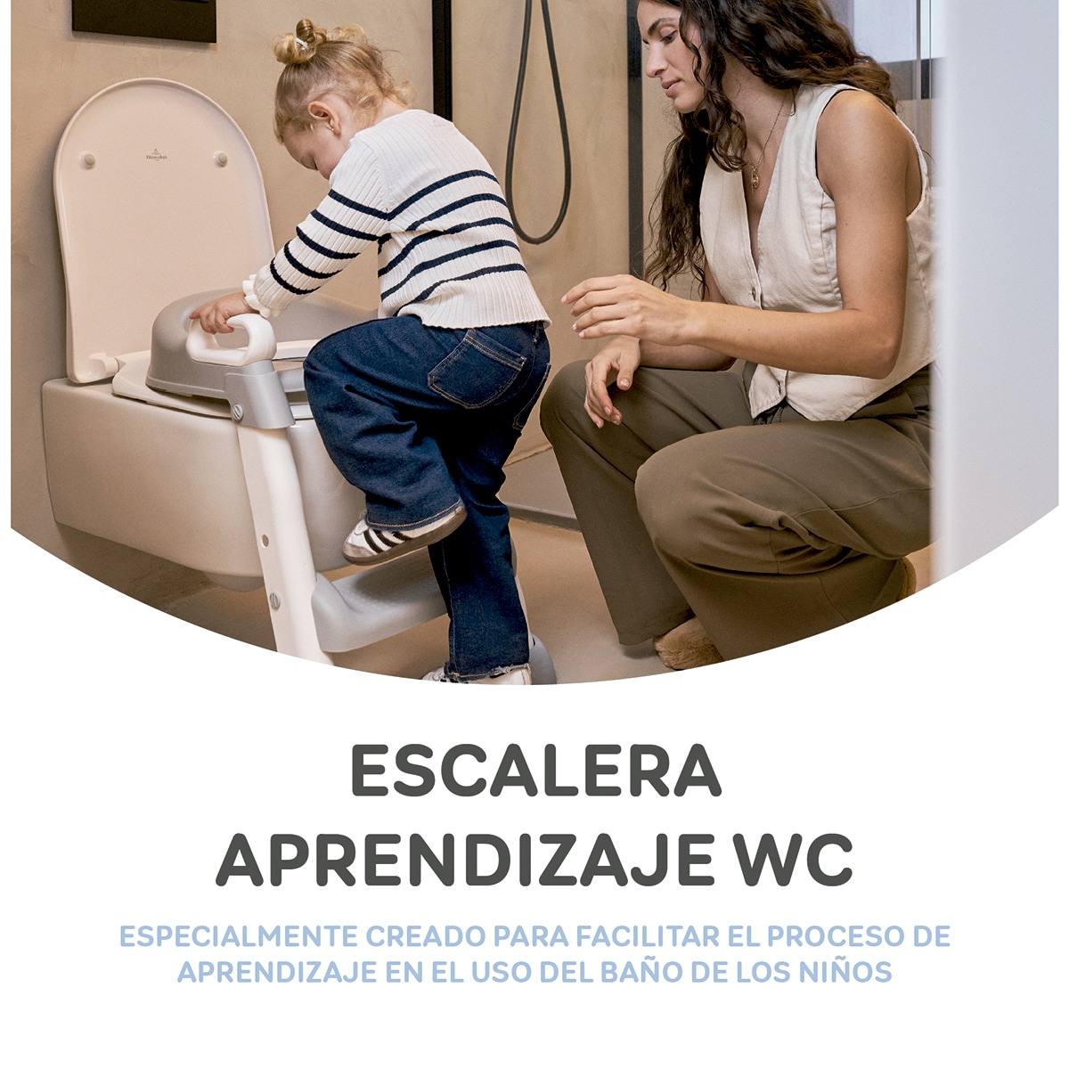 Esaclera aprendizaje wc Gris-9