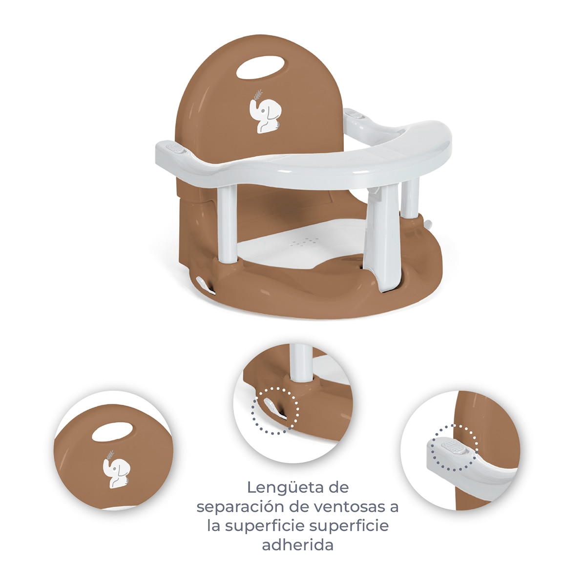 Asiento de baño elfi Beige-3