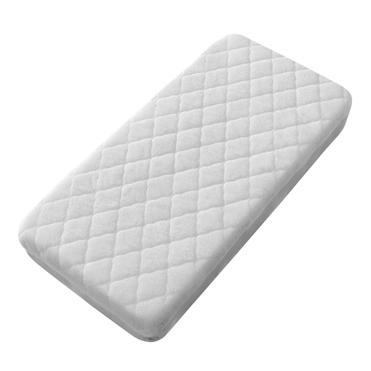 Protector de cuna Interbaby acolchado blanco Blanco-1