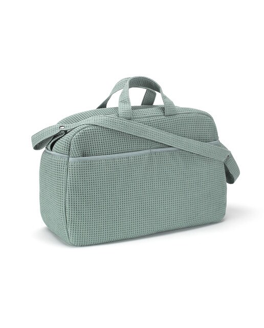Bolso de maternidad waffle Garden Verde-2