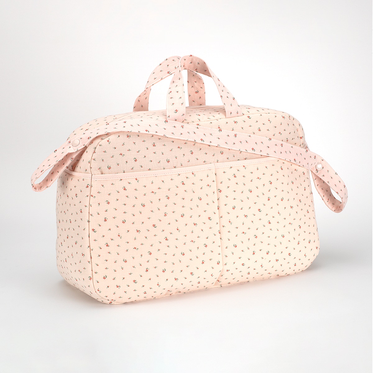 Bolso de maternidad Flowers Rosa-2