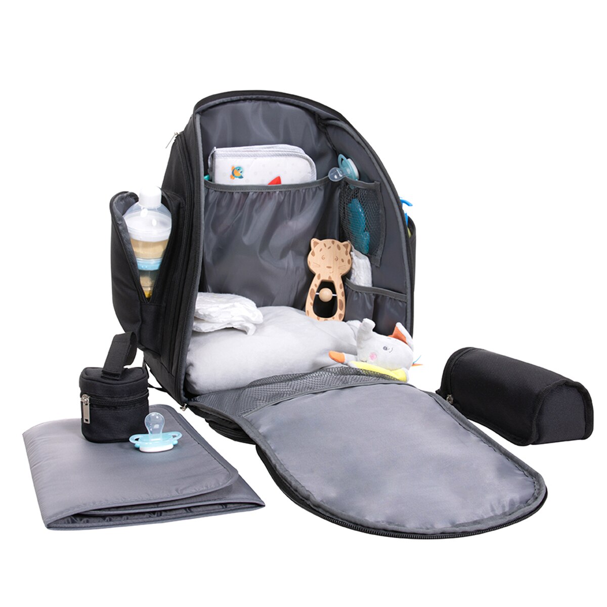 Bolsa cambiador Eco Baby Bag, 0mes+, color Black Negro-8