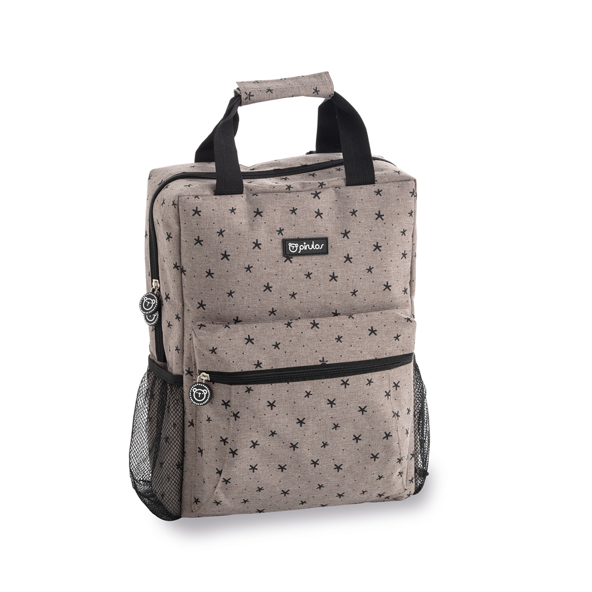 Mochila cambiador complementos stars 100% algodón Gris-1