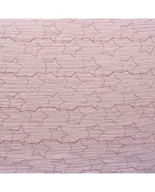 Bolso maternal muselina estrellas Rosa-4