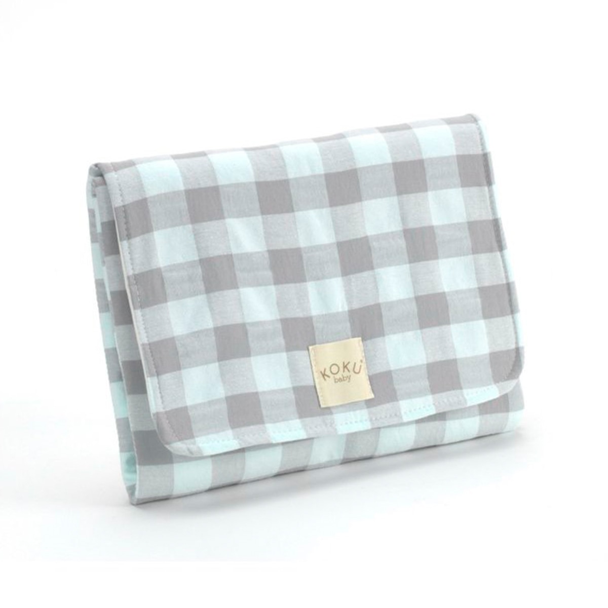 Imagen 0 de Cambiador cuadro vichy Gris / Blanco
