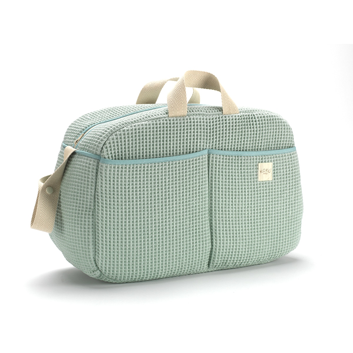 Imagen 0 de Bolso de maternidad waffle Mint