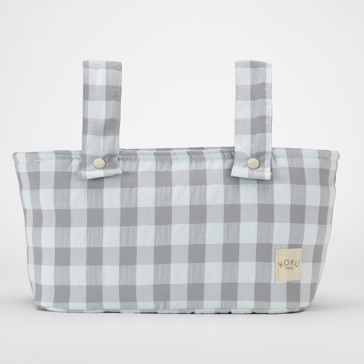 Bolso mini cuadro vichy Gris / Blanco Gris-2