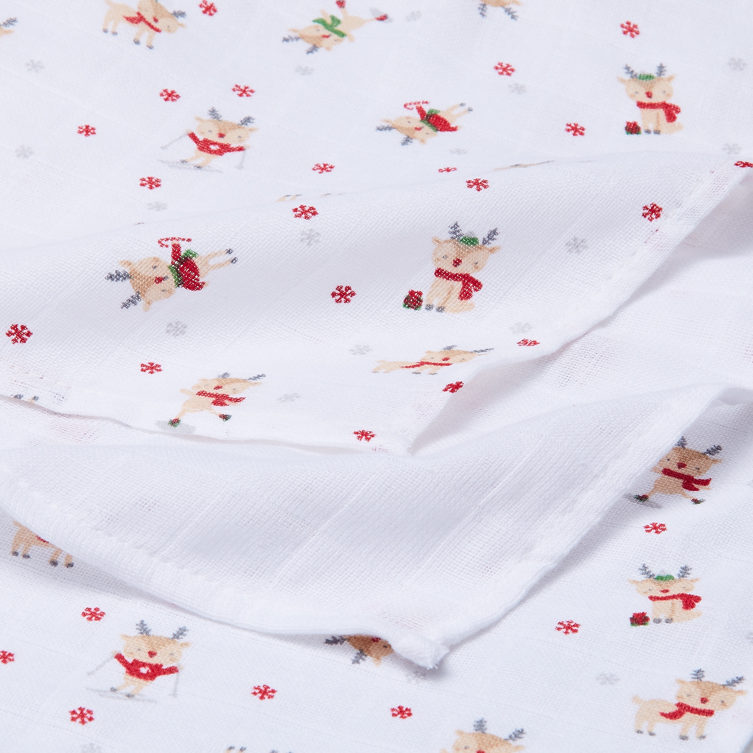 Conjunto de três musselinas de gaze multiusos Unit Estampado-2