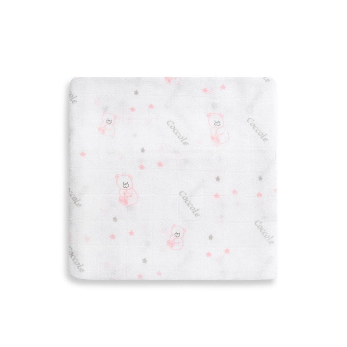 Pack de 3 muselinas bambú Bear Rosa-3