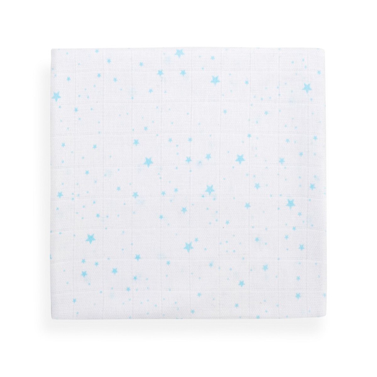 Set de 3 gasas 80X80 conejitos estrellas Azul-4
