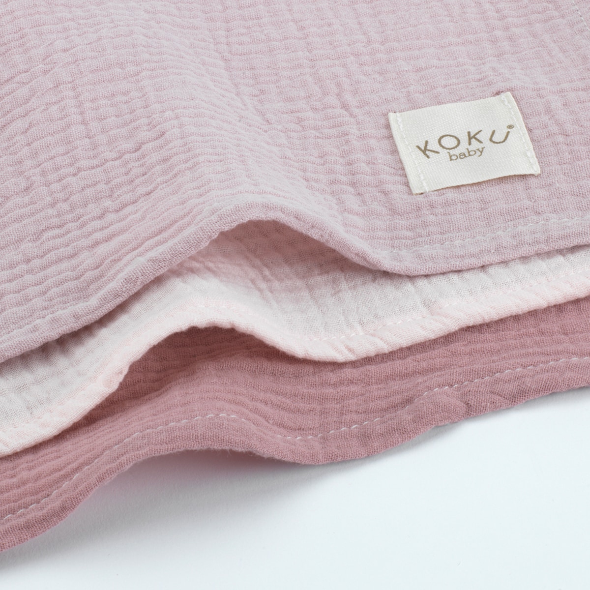 Pack de 3 muselinas pequeñas Rosa claro-2