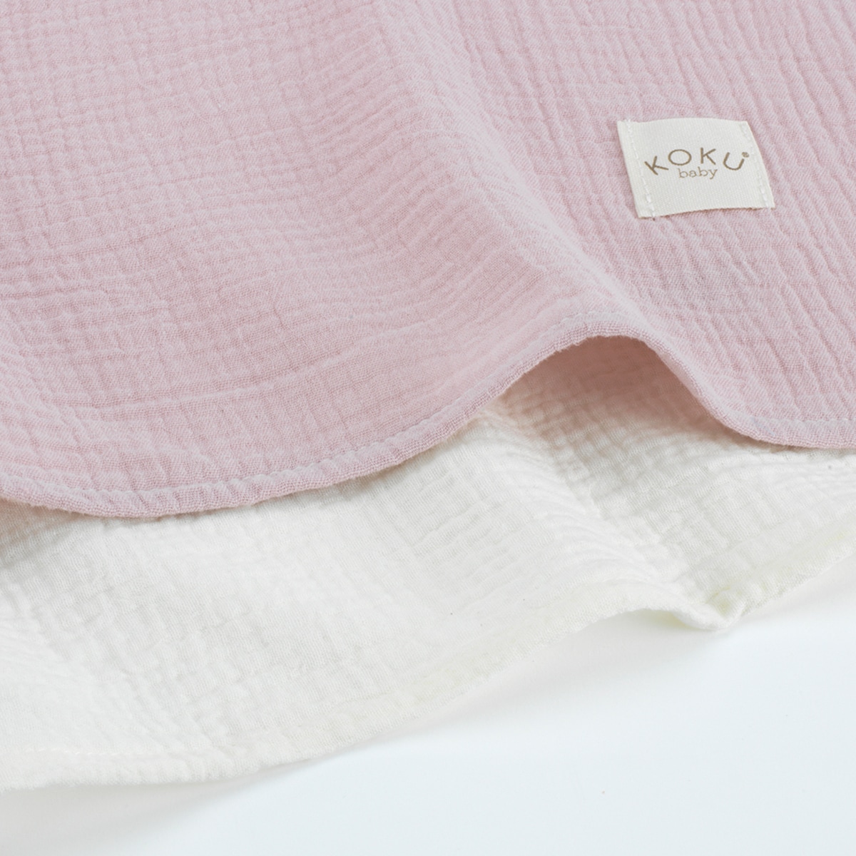 Pack de 2 muselinas medianas Rosa claro-2