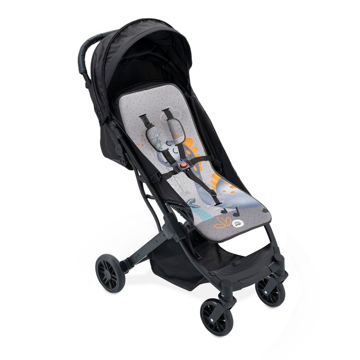 Colchoneta para silla de paseo dino palmera Gris-2