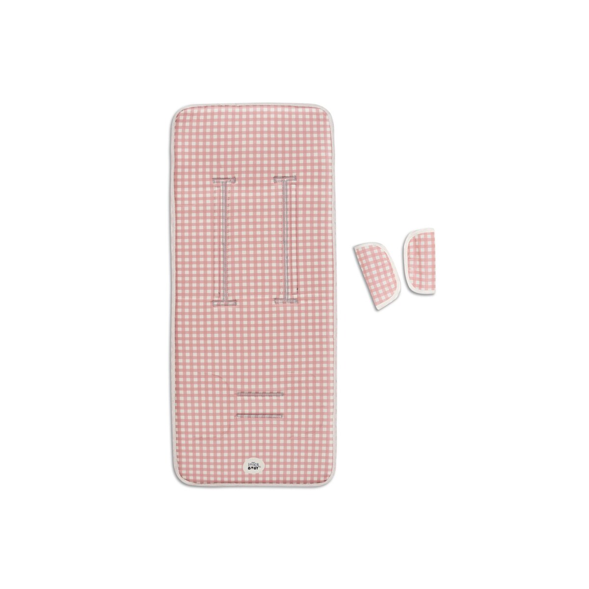 Colchoneta para silla de paseo vichy Rosa-1