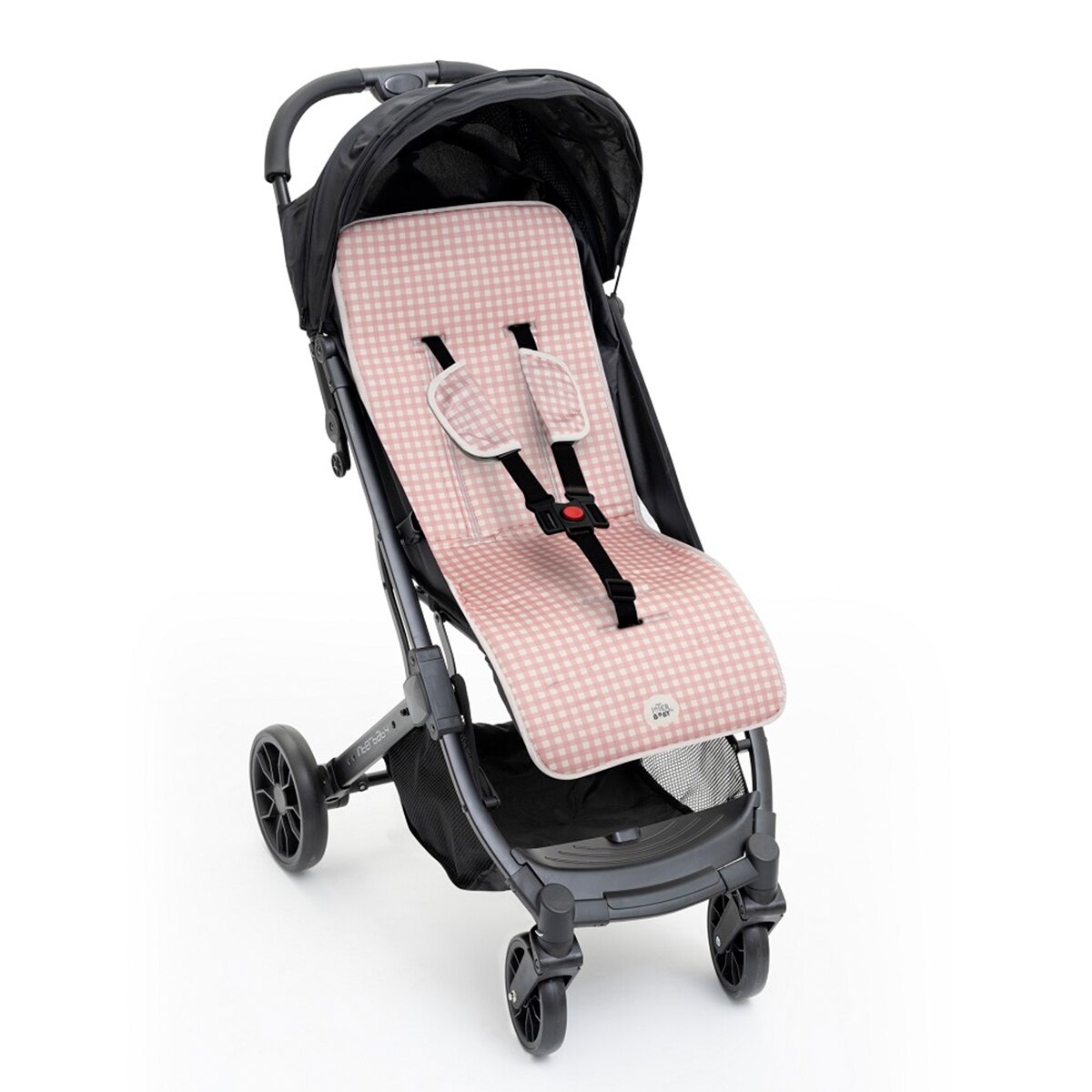 Colchoneta para silla de paseo vichy Rosa-2