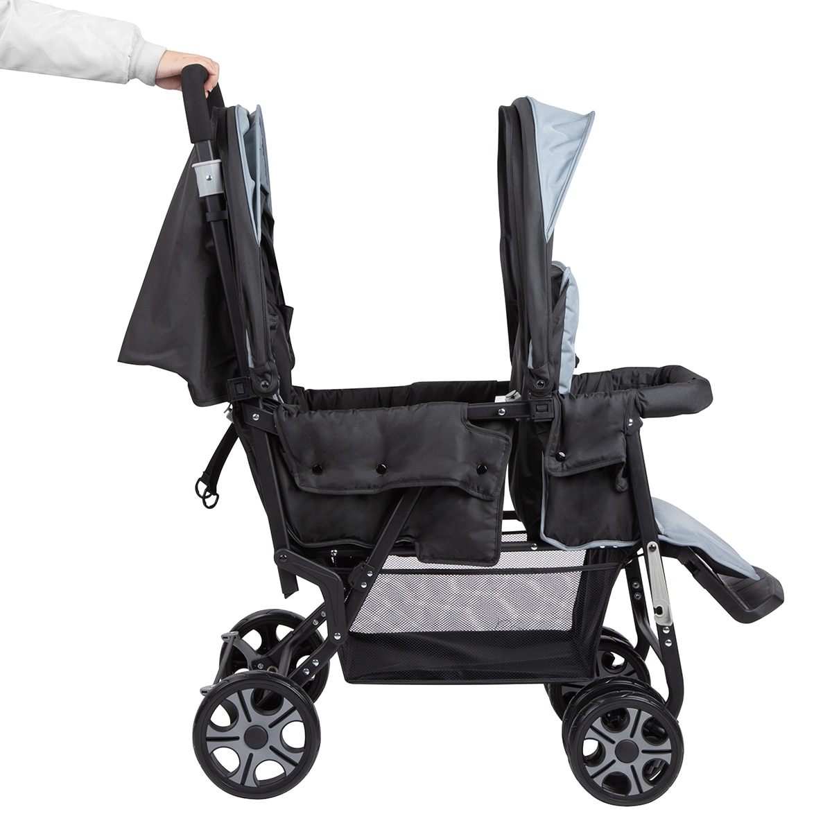Cochecito Gemelar Teamy, 0m+/6m+, <22 Kg, color Shadow Block Multicolor-3