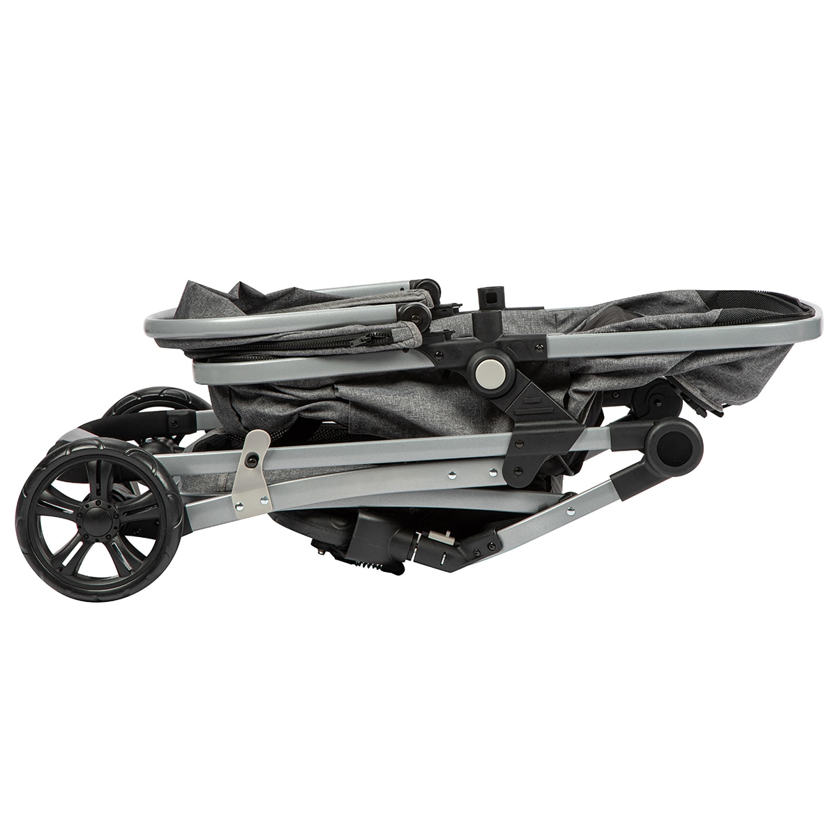 Cochecito convertible de 1ª edad Hello 2 en 1 pram (cochecito/capazo), 0m+, <22 Kg, color Black Chic Gris-5