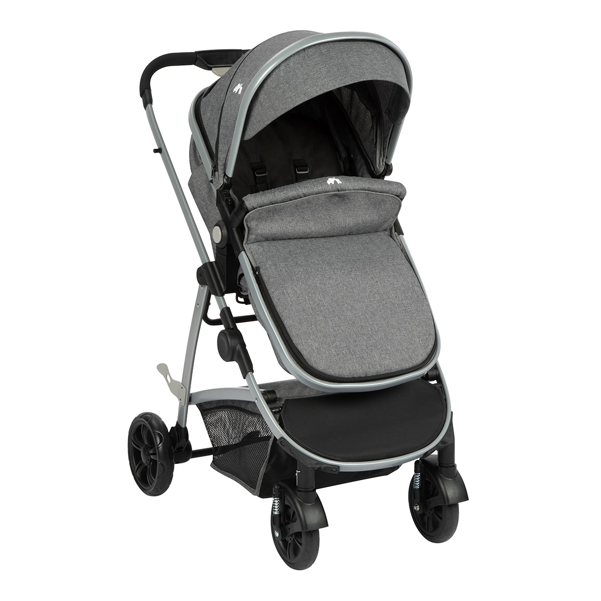 Cochecito convertible de 1ª edad Hello 2 en 1 pram (cochecito/capazo), 0m+, <22 Kg, color Black Chic Gris-6